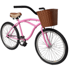 Bicicleta 26 Beach Cruiser Rosa Contra Pedal