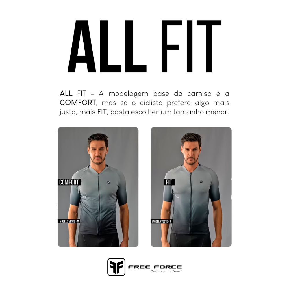 Camisa Ciclismo Free Force Start All Fit - 2023