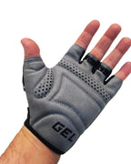 Luva Aberta Kode Cycling Pro Gel Preto/Cinza - G