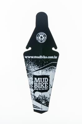 Paralama Mudbike Traseiro Plastico P/ Selim Preto/Branco