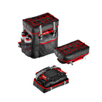 MOCHILA CICLISMO ELITE TRI BOX TRIATHLON MULTIFUNCIONAL - GRAFITE/VERMELHO