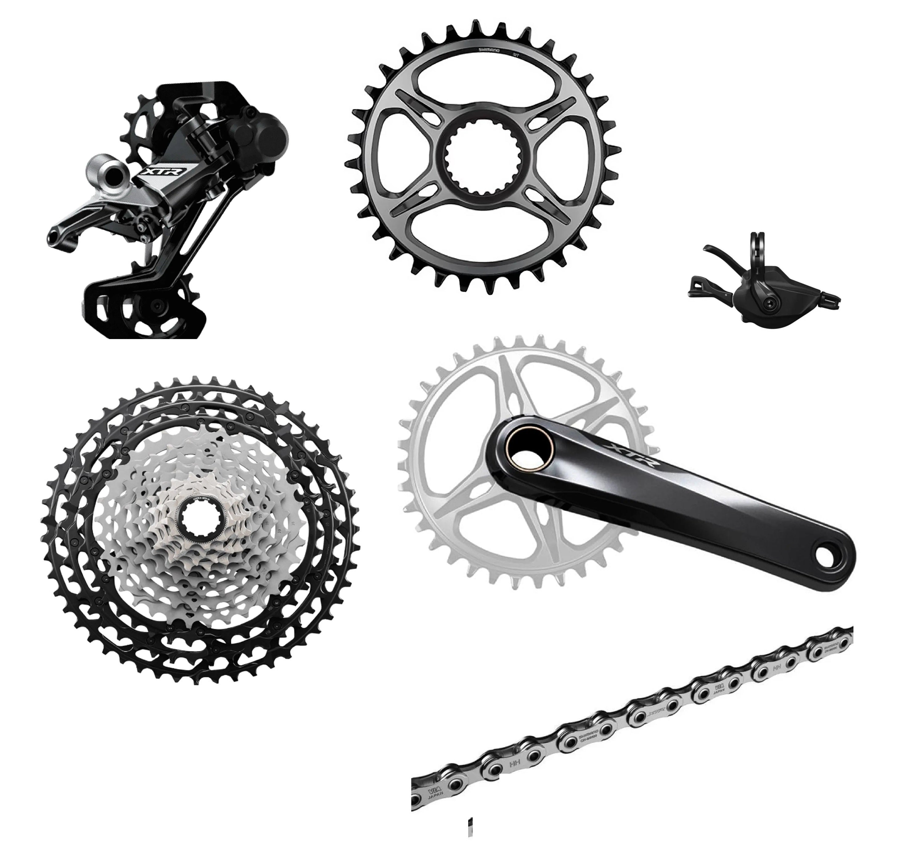 KIT TRANSMISSÃO SHIMANO XTR M9100 SINGLE 1X12V COROA 34D PDV 175mm