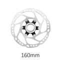 ROTOR DE FREIO A DISCO SHIMANO C. LOCK SLX RT64 160mm - PRETO/PRATA