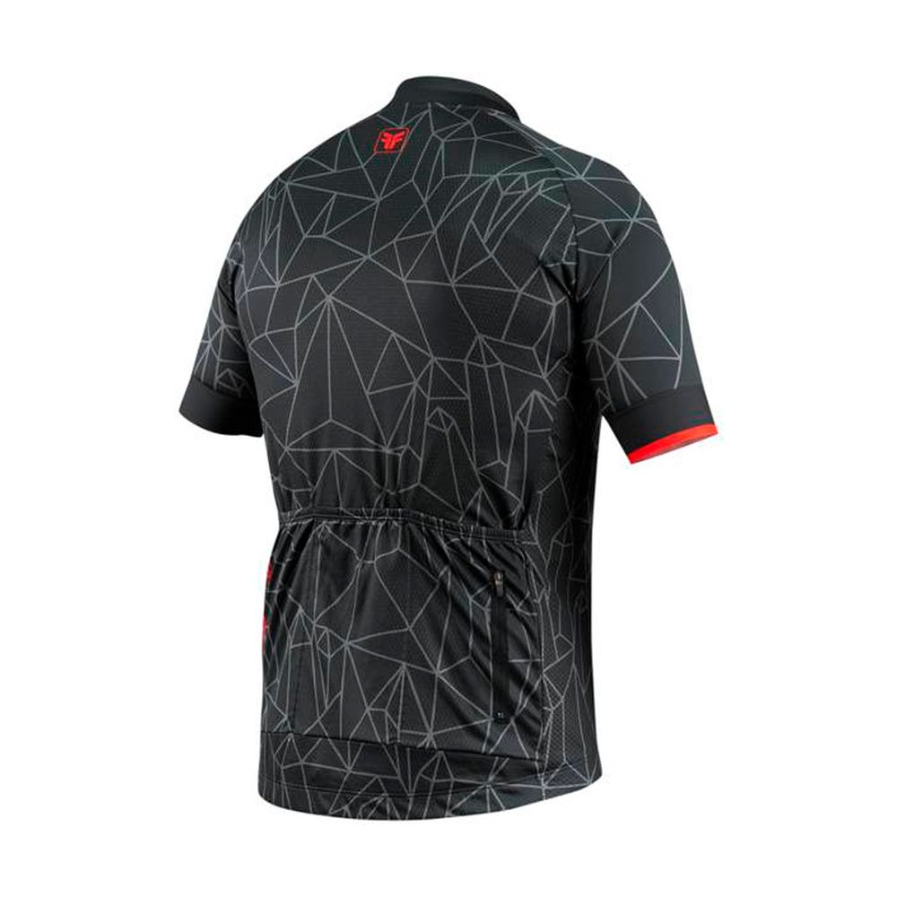 Camisa Ciclismo Free Force Chaotic Sport - Preto/Cinza - P