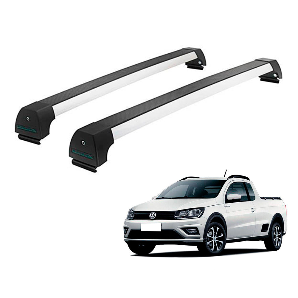 RACK LONG LIFE SPORT ALUM. P/ SAVEIRO G7 A PARTIR DE 2009 FIXA NO FRISO (AG-5)