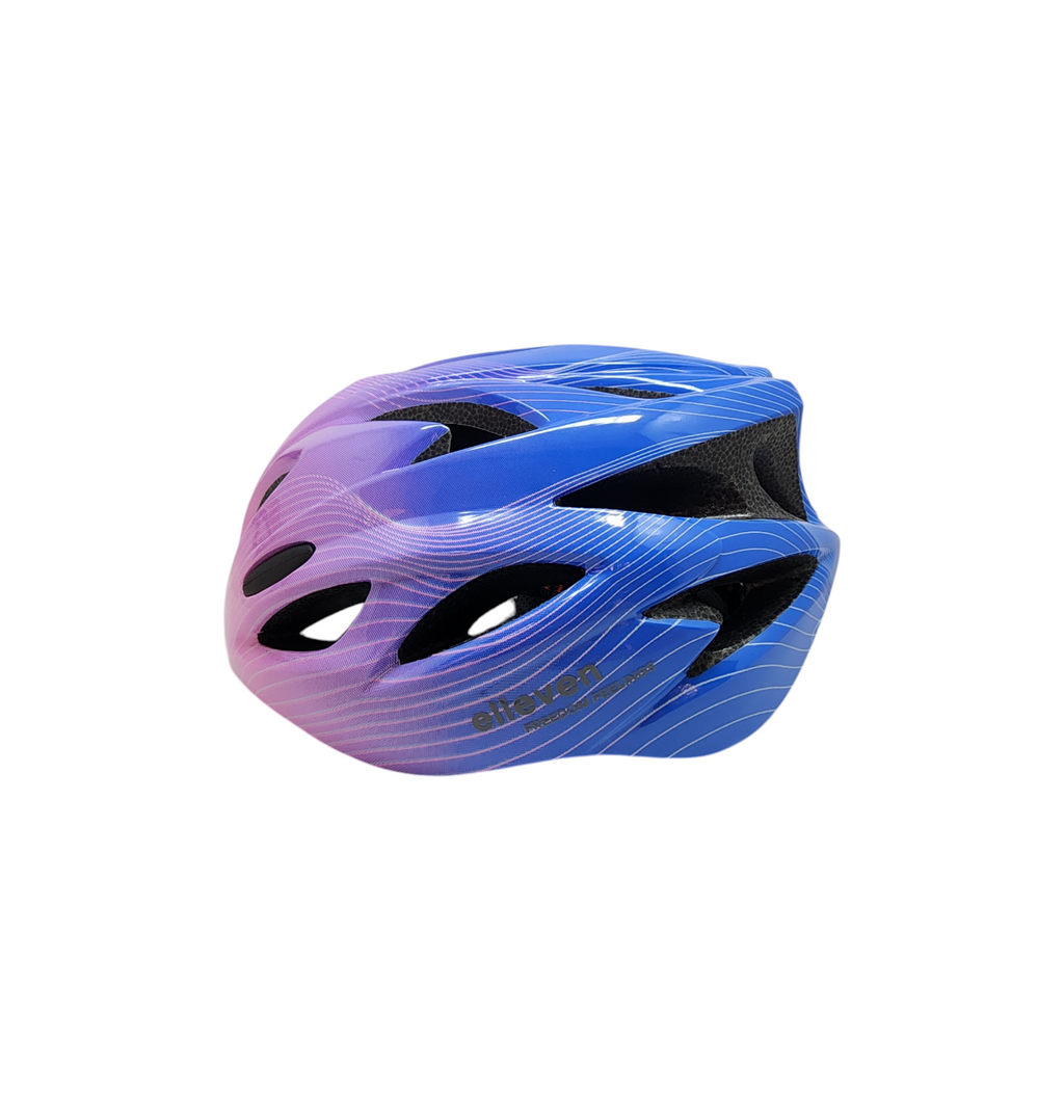 CAPACETE ELLEVEN KIDS INMOLD PREMIUM S 49-54 AZUL ROXO