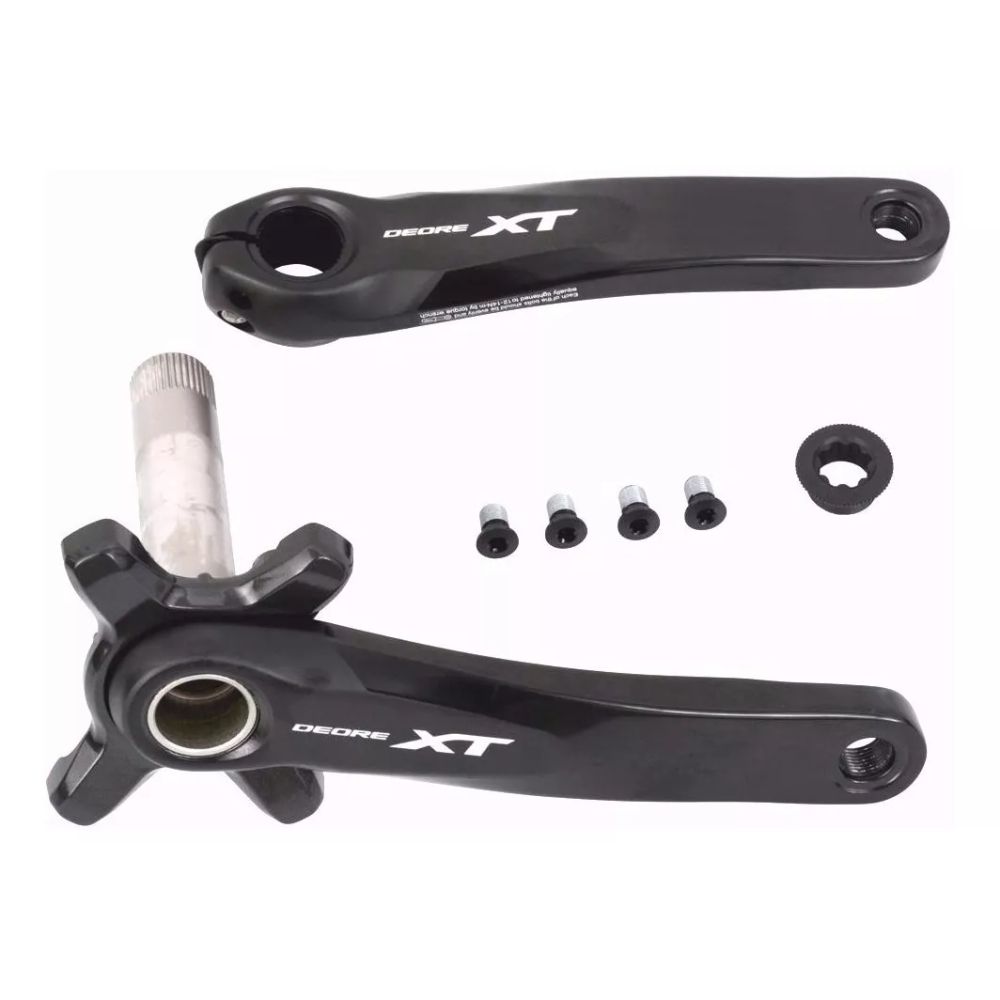 PEDIVELA SHIMANO XT 11v 1x11 2x11 FC-M8000 HOLLOWTECH S/COROA (175MM) - PRETO