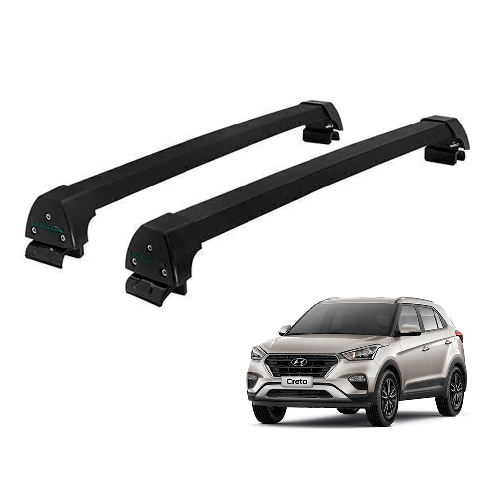 RACK LONG LIFE SPORT ALUM. PRETO P/ HYUNDAI CRETA C/ LONGARINA (PCTA)