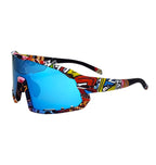 OCULOS CICLISMO ELLEVEN EL301 LENTE POLICARBONATO COLORS UV400 ARMAÇÃO COLORIDA