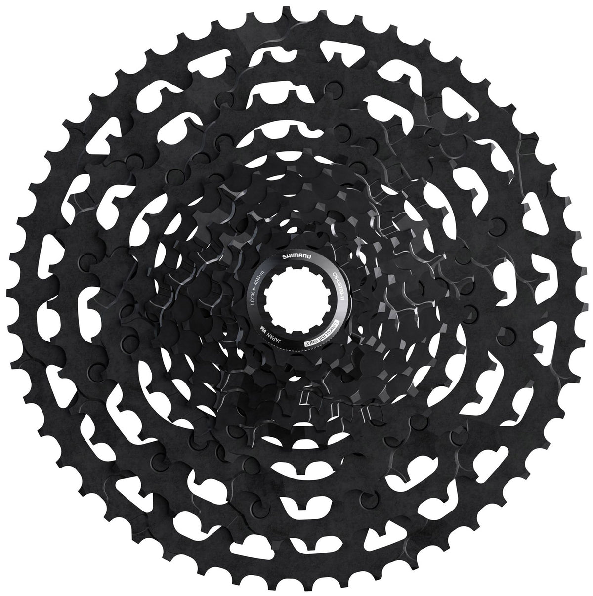 CASSETE 11V SHIMANO CUES CS-LG700-11 11/50D LINK GLIDE (ICSLG70011150) - PRETO