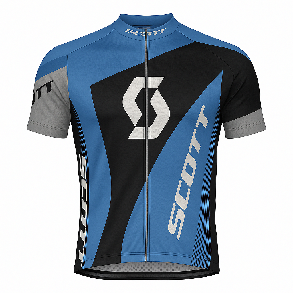 CAMISA CICLISMO COOLMAX SCOTT -AZUL - G