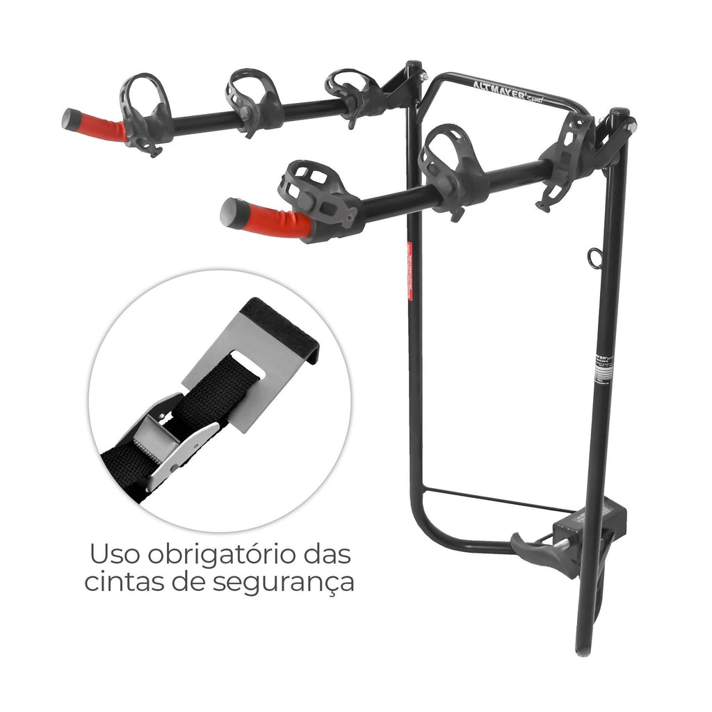 TRANSBIKE ALTMAYER ENGATE VEICULOS C/ ESTEPE 3 BIKES (AL135) - PRETO