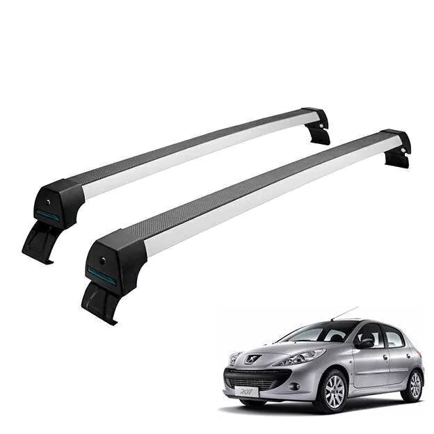 RACK DE TETO LONG LIFE SPORT P/ 206 / 207 HATCH E SEDAN - 4 PORTAS (A206-4) - ALUMÍNIO