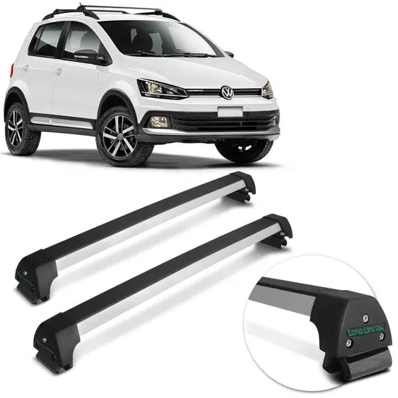 RACK DE TETO LONG LIFE SPORT ALUM VOLKSWAGEM CROSSFOX 2015-2019 C/ LONGARINA (AW15)