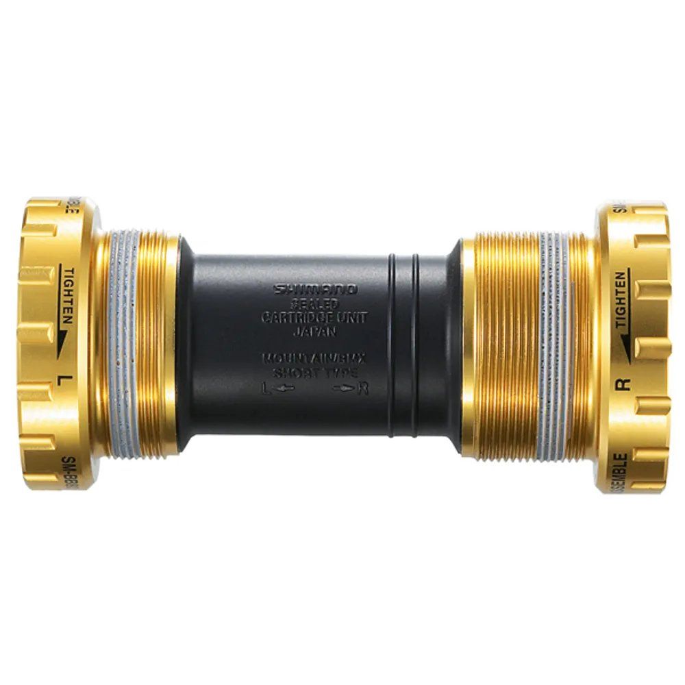 CAIXA CENTRO 34,7 SHIMANO SAINT HOLLOWTECH 83MM BB80 (ISMBB80D) - DOURADO