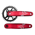 PEDIVELA MTB 170MM COROA 34D PONTA QUADRADA ALUMÍNIO ANODIZADO VERMELHO