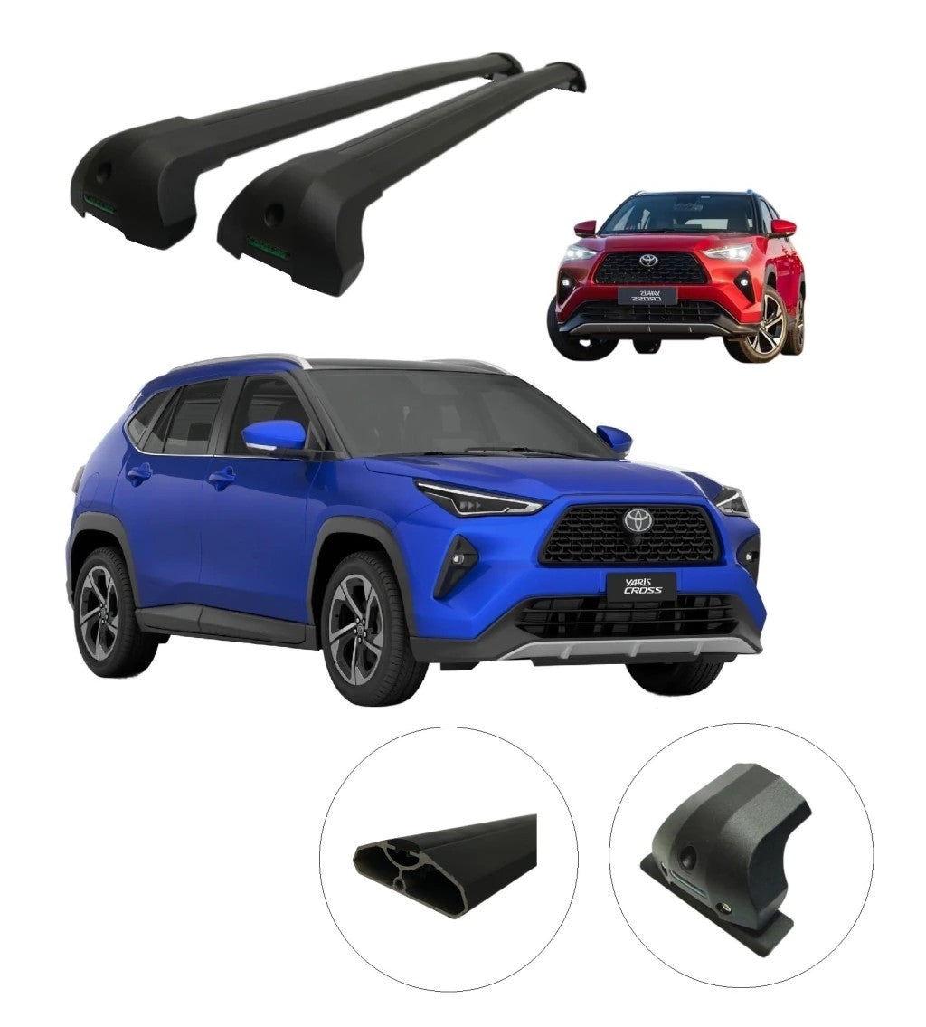 RACK DE TETO LONG LIFE INFINITY P/ YARIS CROSS (COM ABERTURA NO FRISO - COM OU SEM TETO SOLAR) À PARTIR DE 2026 (PYAC) -