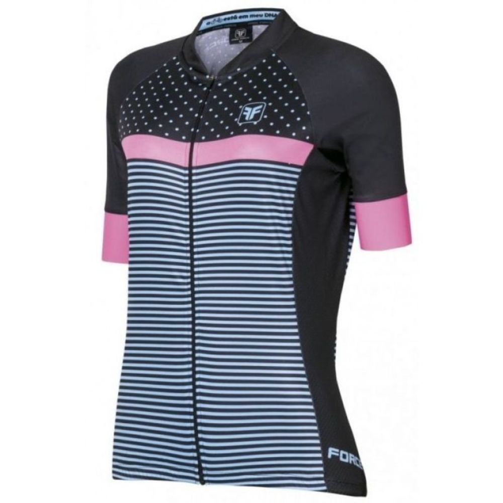 CAMISA CICLISMO FREE FORCE COMIC FEMININA - PRETO - 3G
