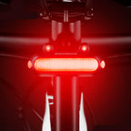 SINALIZADOR TRASEIRO ROCKBROS BIÔNICO 180° INTELIGENTE 70 LM - PRETO/VERMELHO