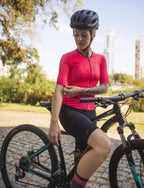 CAMISA CICLISMO UP APPAREL FEMININA CITY PINK