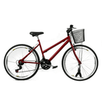 Bicicleta 26 Aço 21v Rebaixada Aro Aero E Freio Alumínio Unissex