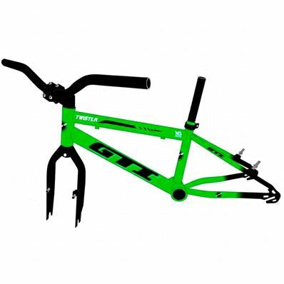 QUADRO 20 GARFO E KIT RBX GTI EM AÇO VERDE / PRETO