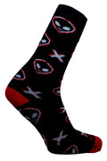 MEIA 39/43 CANO MEDIO PARTENZA ET PRETO/VERMELHO