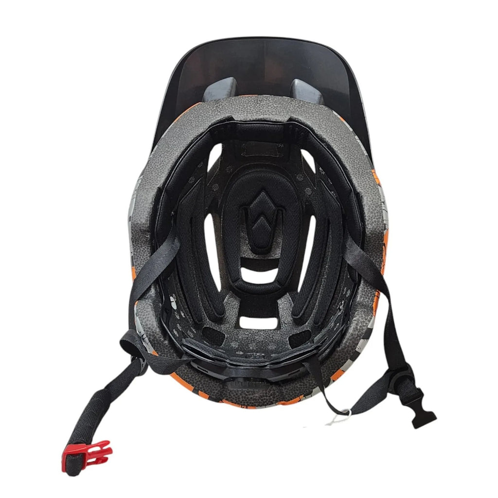 Capacete Elleven Trail Inmold Race L 57-62 Laran/Preto/Cinza