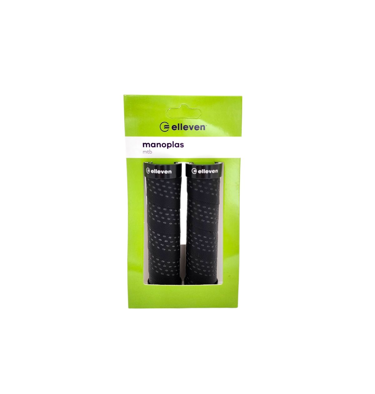 MANOPLA MTB EM EVA COM TRAVA 130MM ELLEVEN PRETO/CINZA