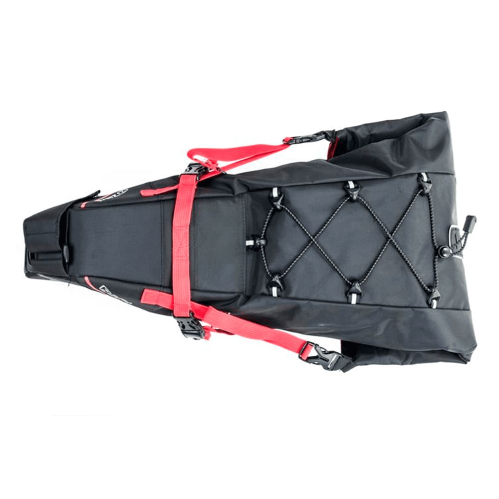 BOLSA DE SELIM DE BICICLETA ZEFAL Z ADVENTURE R17 IMPERMEÁVEL - PRETO/VERMELHO