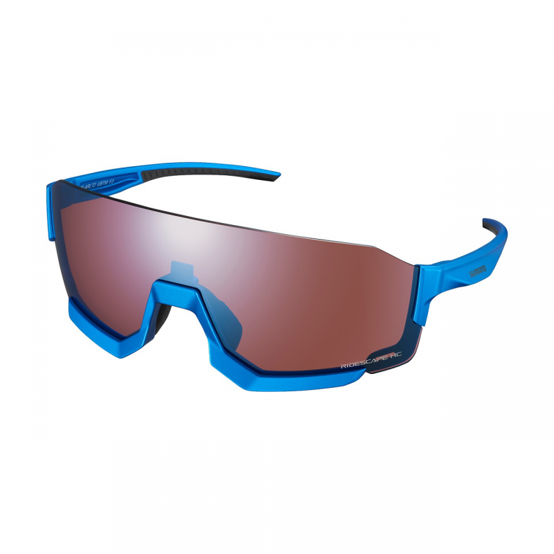 ÓCULOS SHIMANO AEROLITE LENTE RIDESCAPE ALTO CONTRASTE (ECEARLT2HCB04) AZUL - AZUL