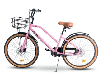 BICICLETA 24 ELLEVEN ELLY C/ CESTA ROSA/PRETO