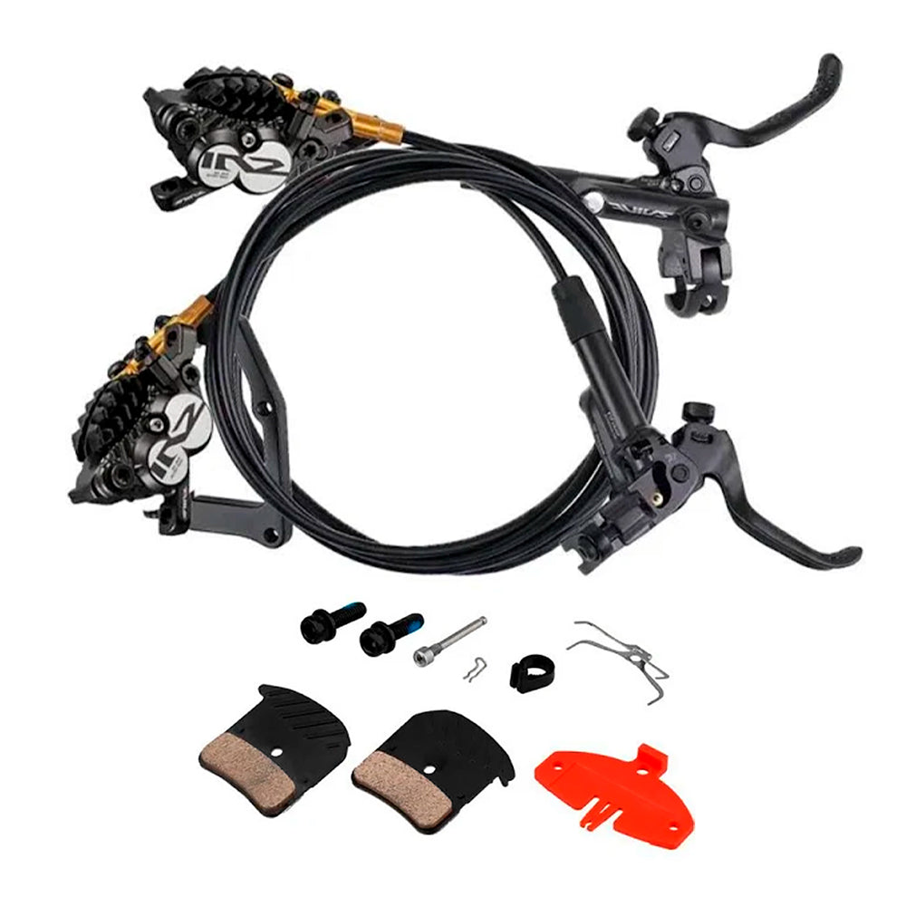 FREIO DISCO SHIMANO SAINT M820 HIDRÁULICO 4 PISTÕES DIANT/TRAS (PAR)