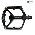 PEDAL MTB PLAT C/TRAVA  ALUM 9/16 BLACK PIANO Marca:AOITO