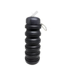 CARAMANHOLA ELLEVEN GARRAFA HIDRATAÇÃO 480ML SILICONE RETRÁTIL PRETA