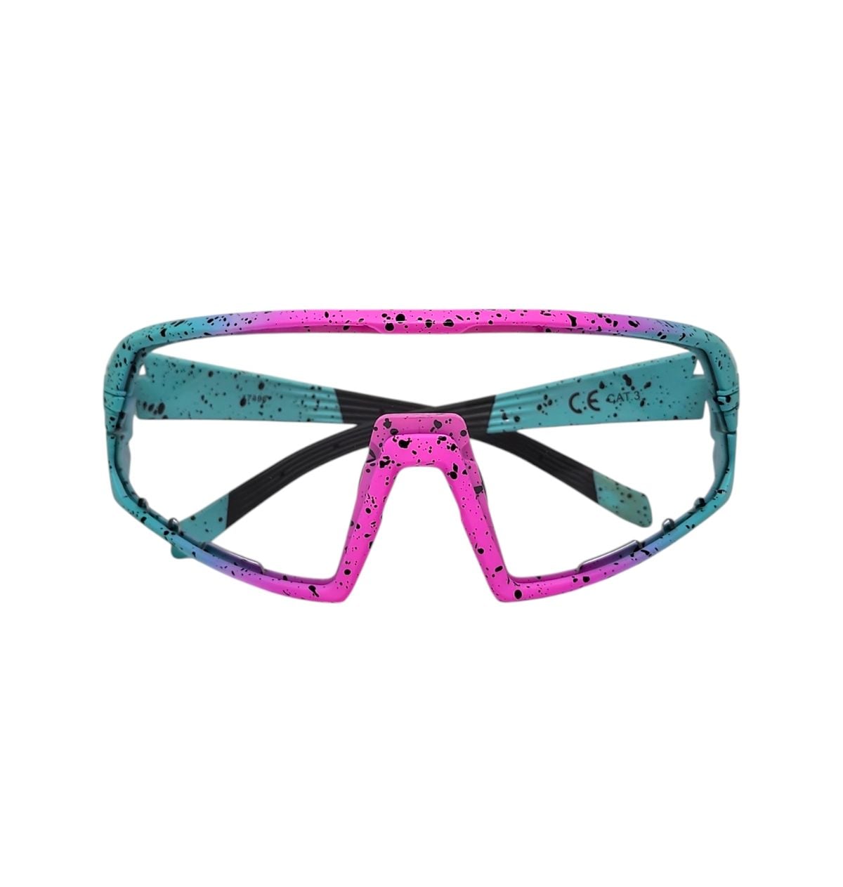 ÓCULOS CICLISMO ELLEVEN EL300 LENTE FOTOCROMÁTICA UV400 ROSA/VERDE