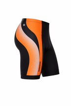 Bermuda de Ciclismo Juvenil Elite UV Preto/Laranja 12 Anos