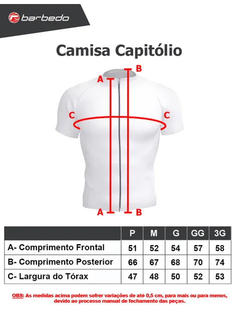 Camisa de Ciclismo Barbedo Capitólio