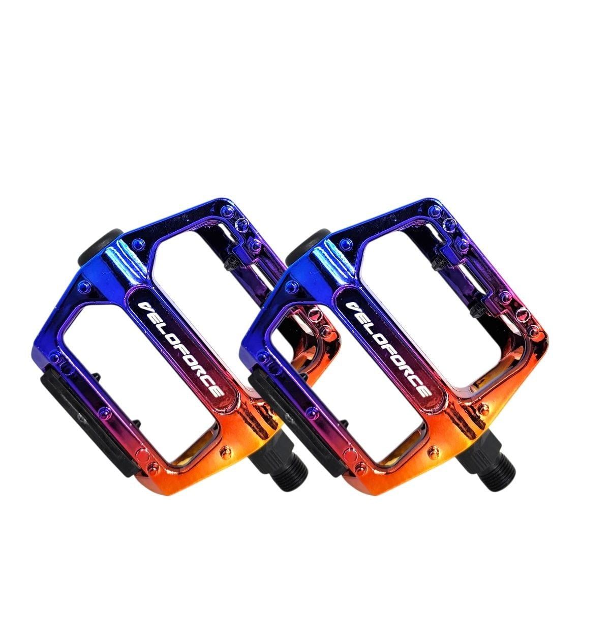 PEDAL PLATAFORMA FREESTILE 1/2 ALUMÍNIO ESFERADO COM REFLETOR RAINBOW