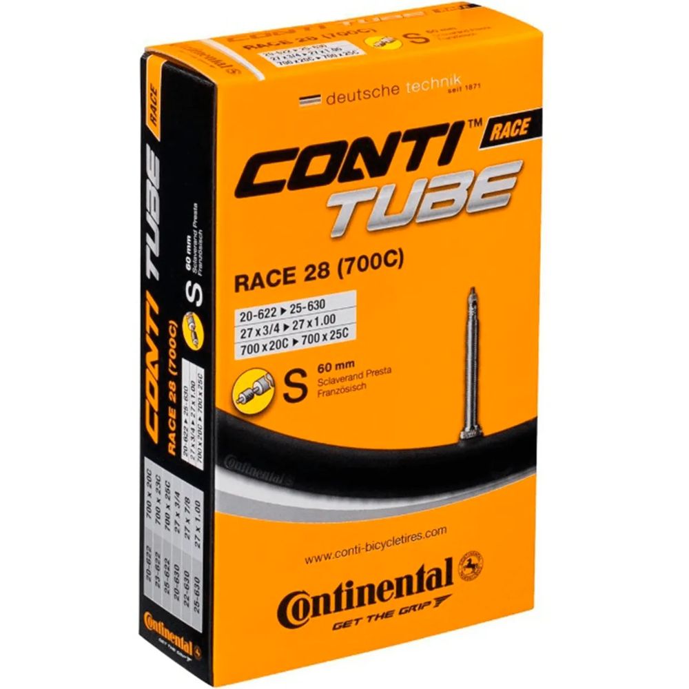 CÂMARA 700X18/25 60MM CONTINENTAL RACE FV VALVULA FINA
