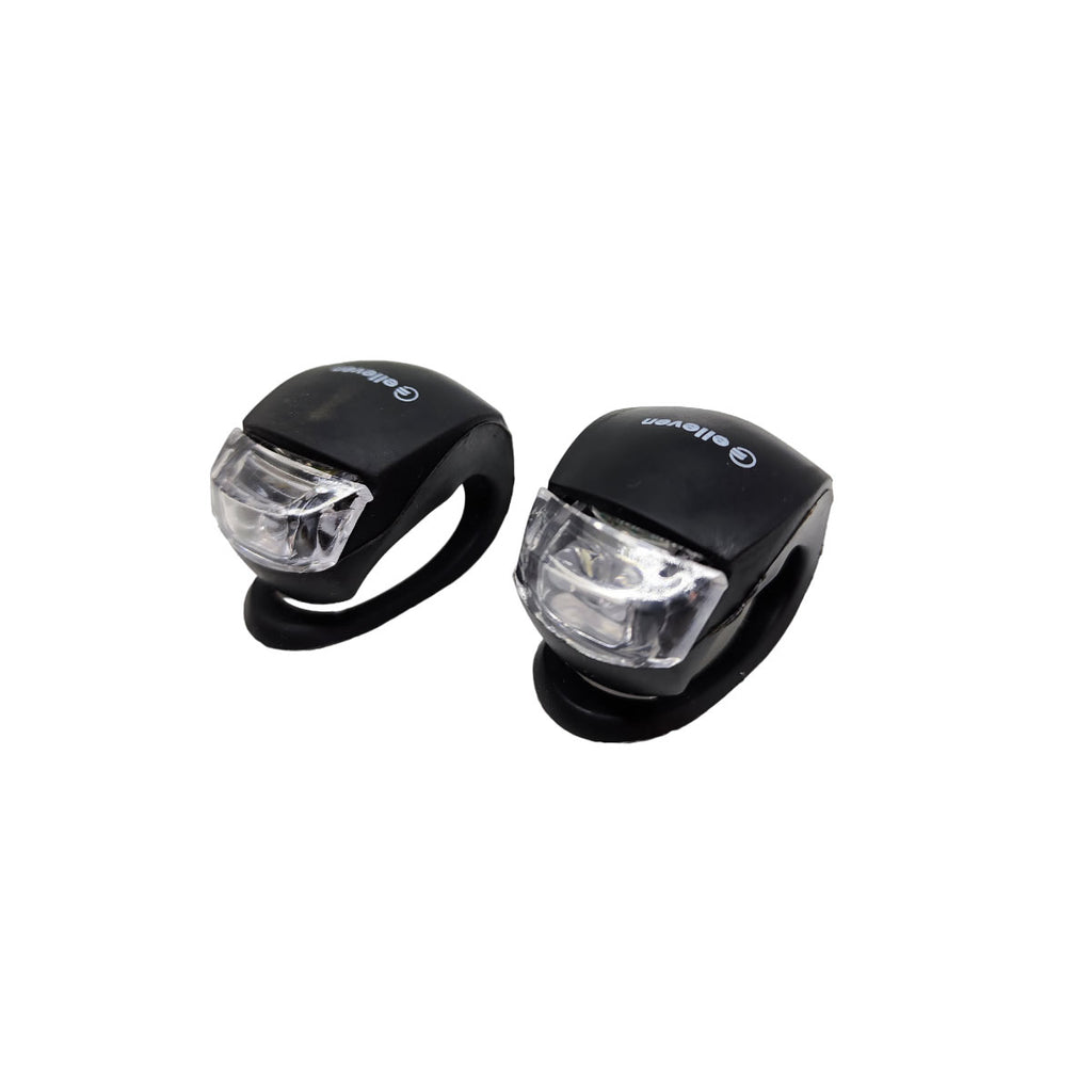 Pisca Sinalizador Elleven Diant/Trás Led 3 Funções Silicone Preto