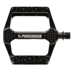 PEDAL PLATAFORMA PROSHOCK ALUMINIO EIXO CROMOLY ROSCA 9/16 PRETO