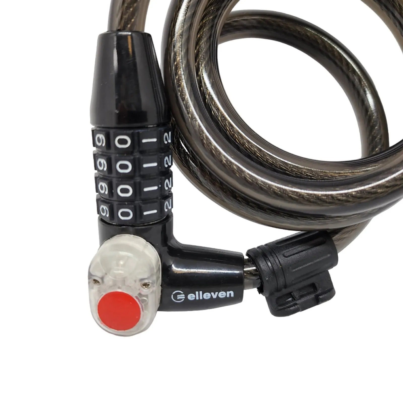 CADEADO ELLEVEN ESPIRAL COM ILUMINAÇÃO E SEGREDO COM SUPORTE 12MM X 1200MM