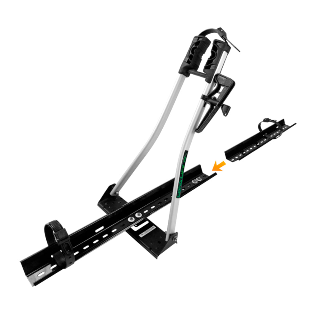 TRANSBIKE LONG LIFE MULTI BIKE LOCK TIPO CALHA PARA RACK (B-45) - PRETO/PRATA
