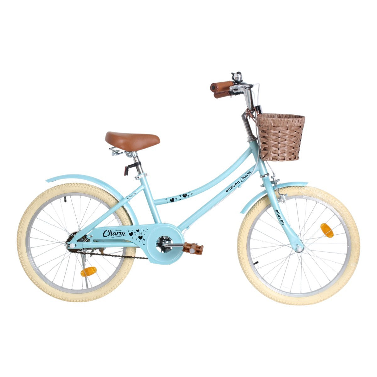 BICICLETA 20 ELLEVEN CHARM C/ CESTA VERDE/PRETO