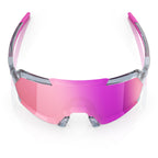 OCULOS 100% KORBIN - POLISHED TRANSLUCENT GREY - PURPLE MULTILAYER MIRROR PRETO