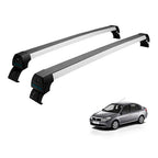 RACK DE TETO LONG LIFE SPORT ALUM. P/ RENAULT CLIO SEDAN/HATCH  4P 2000+ SYMBOL 2009+  (ARCL-4) - PRATA