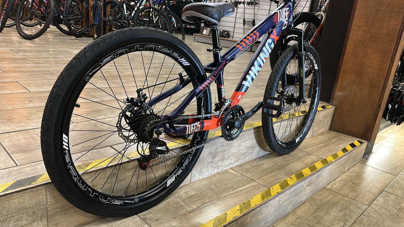 BICICLETA 26 VIKINGX-25  FREERIDE 21V  ROXO LARANJA