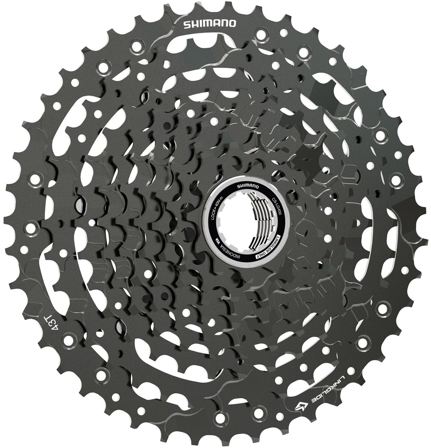 CASSETE 10V SHIMANO CUES LG400 11/48D LINK GLIDE (ECSLG40010148) - PRATA