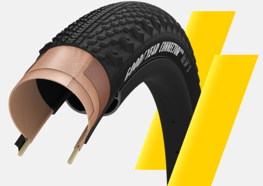 PNEU 700X45 GOODYEAR CONNECTOR INTER RACE TLR PRETO GR.033.45.622.V003.R